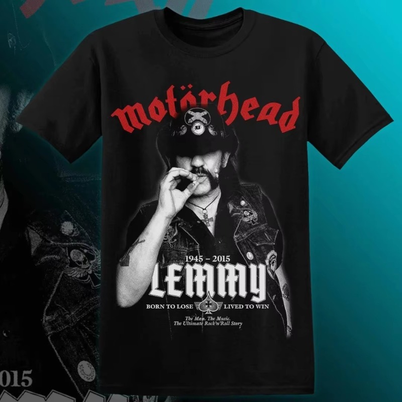 Streetwear Clothing Brand - MOTÖRHEAD LEMMY T-Shirt Erkek Kadın Kısa