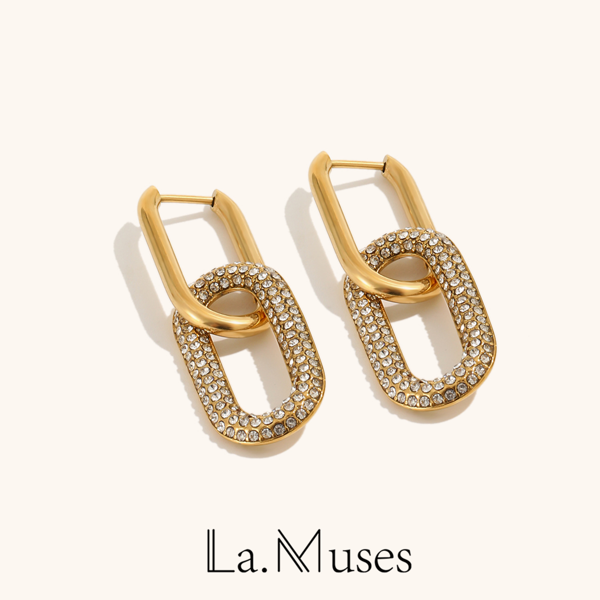 Streetwear Brand Accessories - La.Muses Retro çift döngü tasarım damla