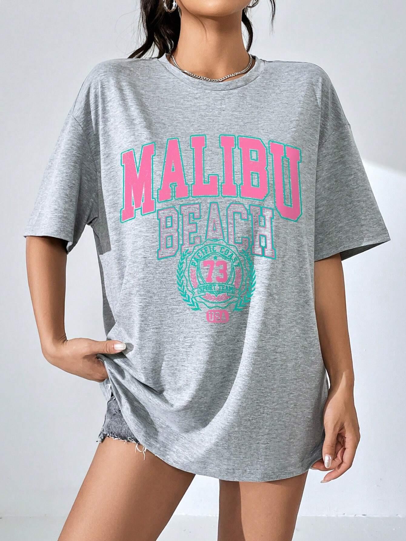 Malibu Plaj Mektup Baskı Baskı - Streetwear Clothing Brand incelemesi ve fiyatı