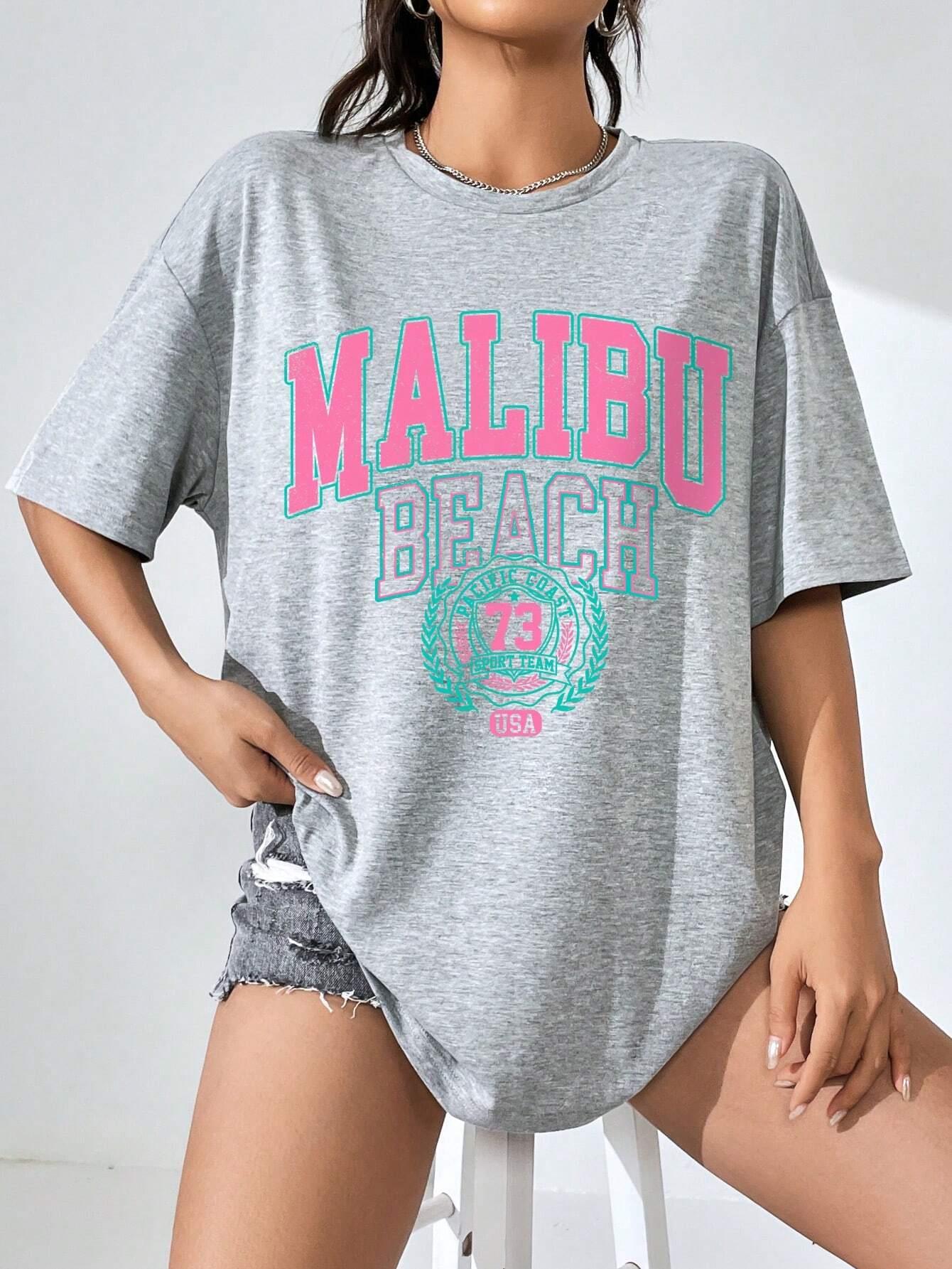 Malibu Plaj Mektup Baskı Baskı - Streetwear Clothing Brand incelemesi ve fiyatı