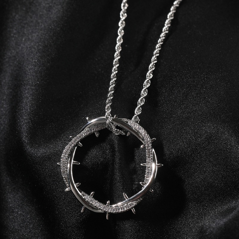 Retro Dikenli Taç Kolye Kolye  - Streetwear Brand Accessories incelemesi ve fiyatı